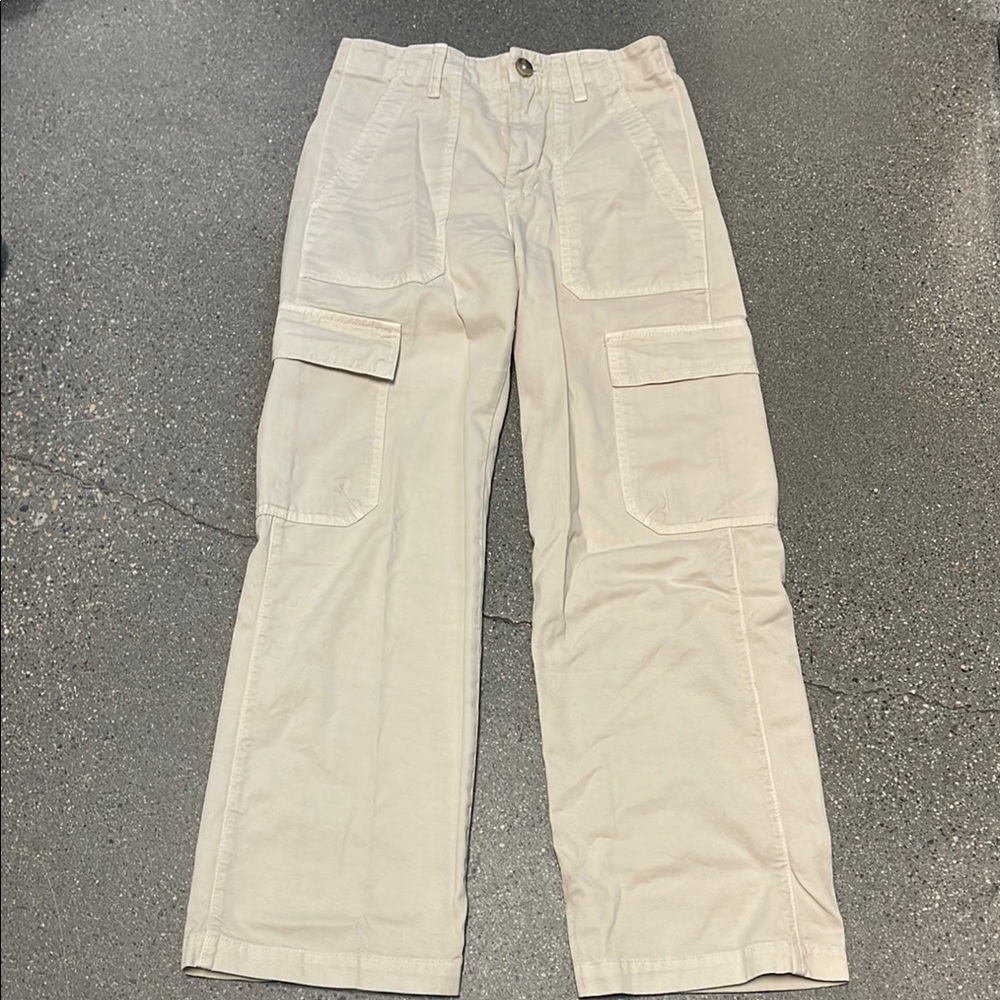 Velvet by Graham and Spencer Beige Cargo Pants